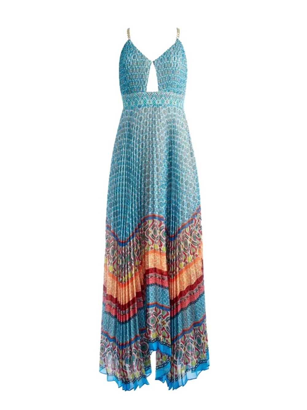 Alice + Olivia Gloria Sunshower Stripe Multi Maxi Dress size 6 NWT $660 - Picture 6 of 14